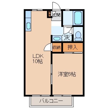 サンハイツ南宮の物件間取画像